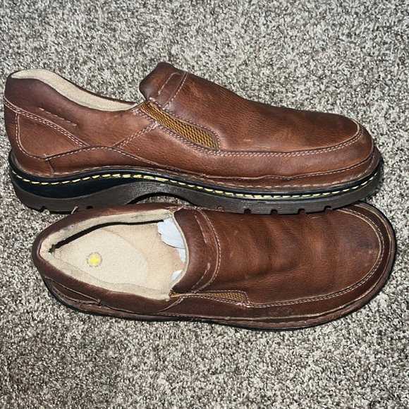 Dr. Martens Brown Leather Slip On Shoes - Picture 2 of 5